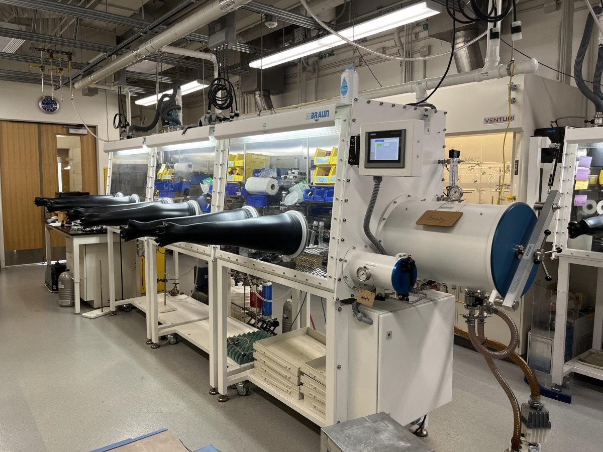 Glovebox in lab