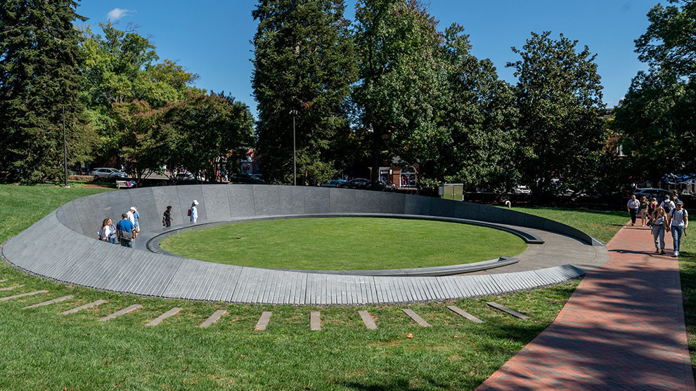 Monument to Enslaved Laborers on UVA grounds